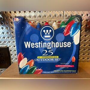 Westinghouse 25Ft C9 Christmas Large Multi-Color Bulbs String Lights Outdoor